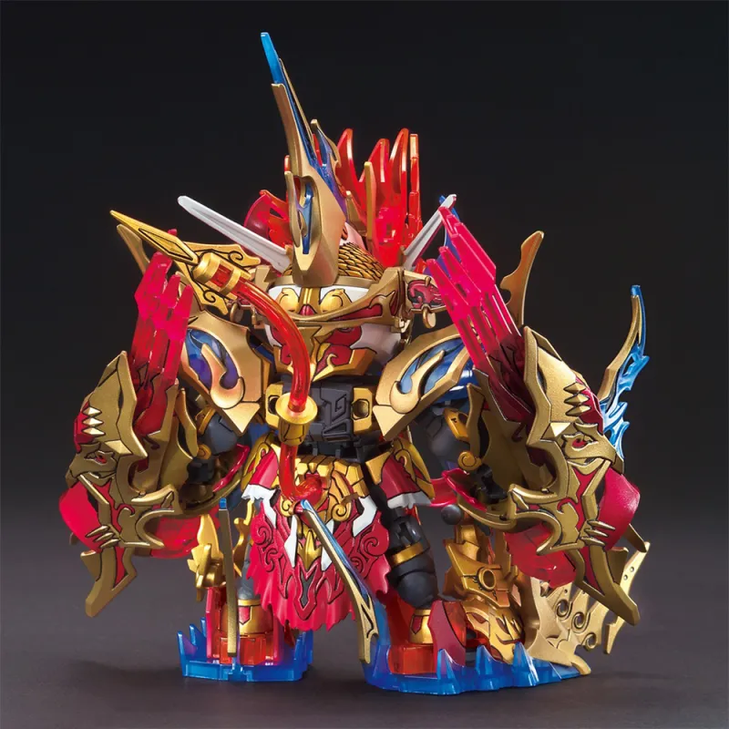 BANDAI SD Impulse Gundam World, Heroes Assembly, Goku DX Deluxe Set Red/Gold Model Kits 8cm-1