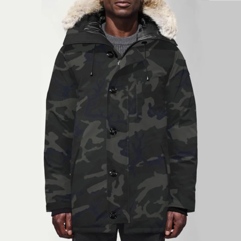 Canada Goose Black Mark Winter Down Jacket Men's Black Camouflage-1