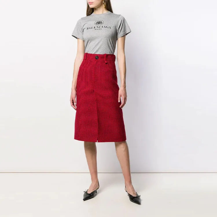 Balenciaga SS22 T Shirt Regular Fit Women's Gray-1