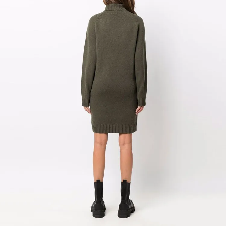 Polo Ralph Lauren Long Sleeved Dress Women's Army Green-2