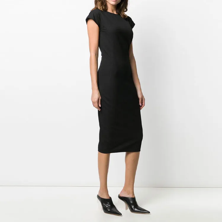 RICK OWENS Backless Cap sleeve Dress-3