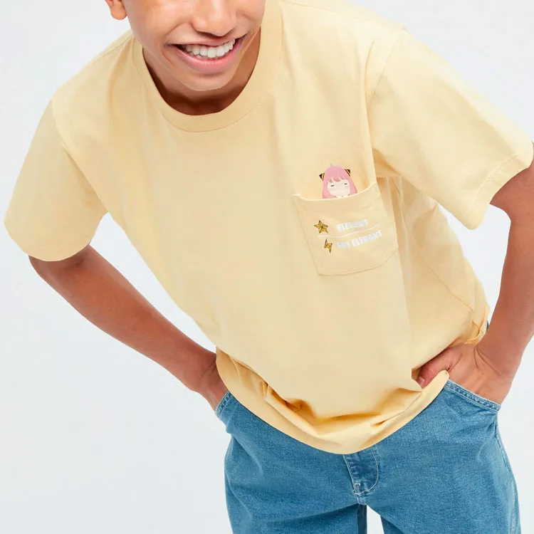UNIQLO T Shirts Men Yellow-2