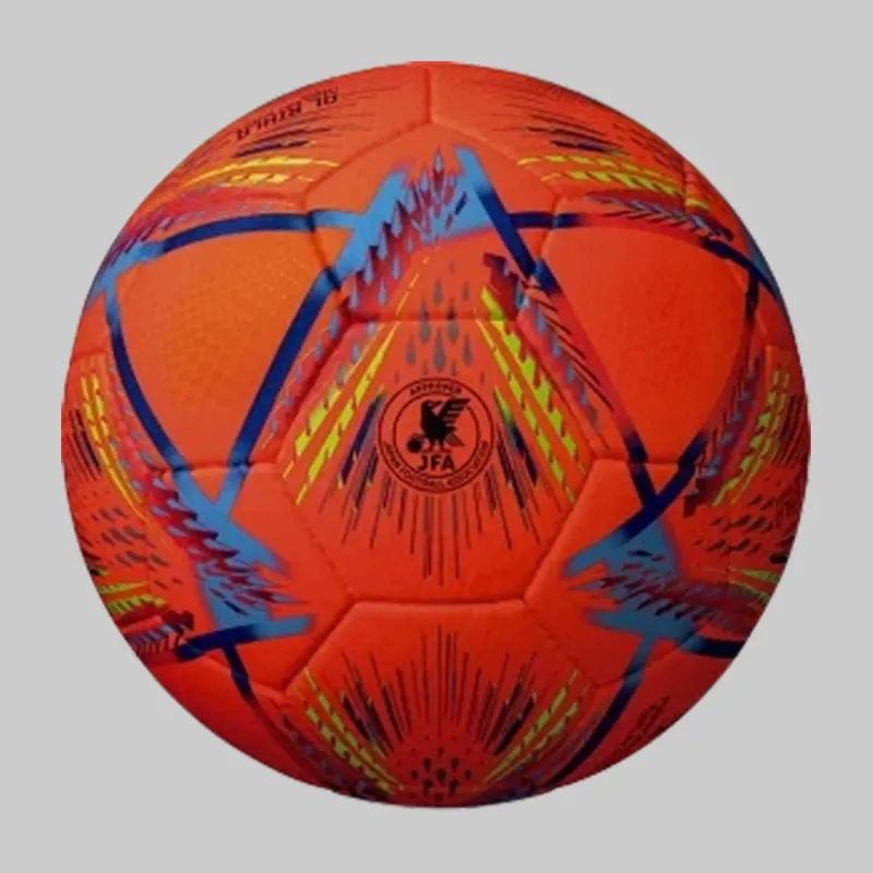 Adidas Size 5 Soccer PU Hand-Stitched Soccer Ball Men's Orange-3
