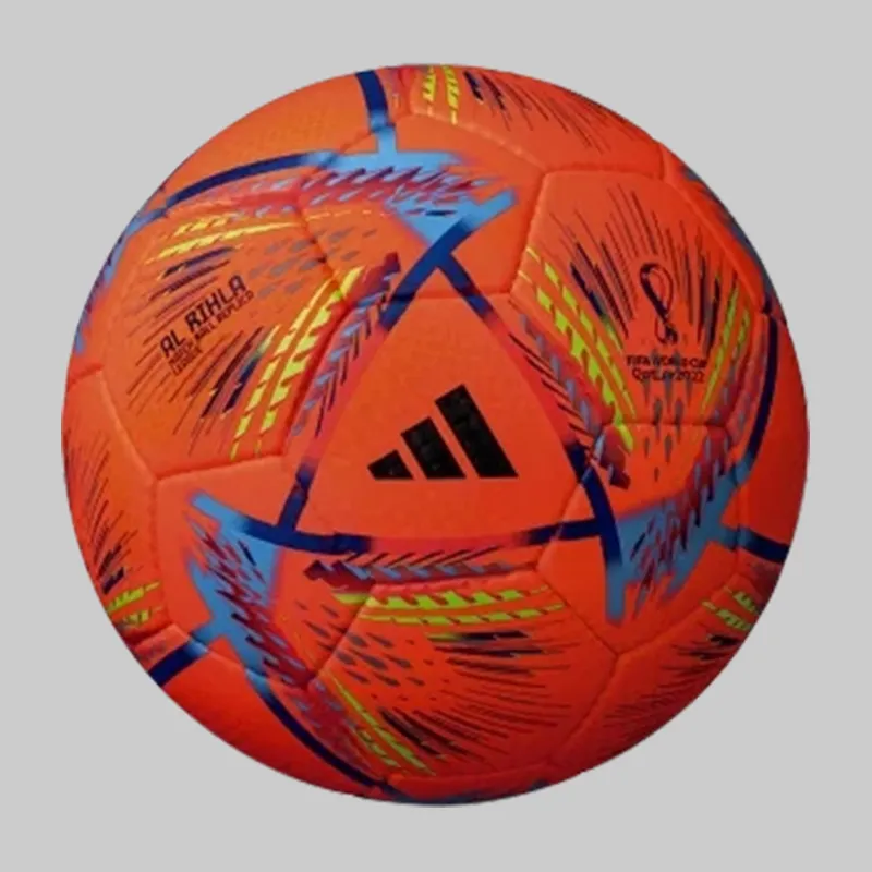 Adidas Size 5 Soccer PU Hand-Stitched Soccer Ball Men's Orange-2