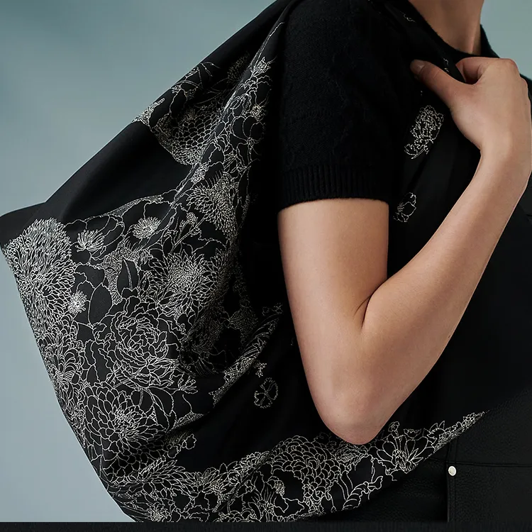 HERMES Silk Silk Scarves Women's-3