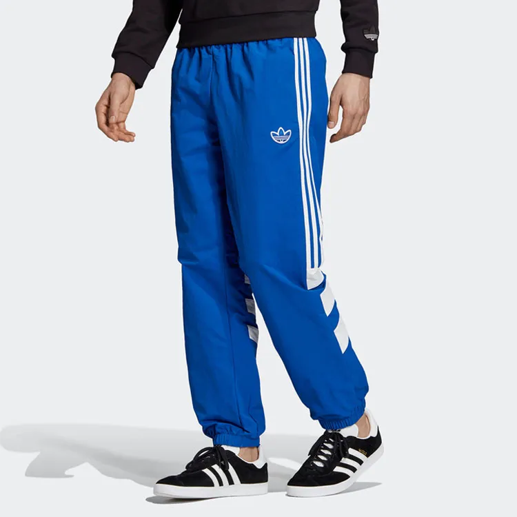 Adidas Knitted Sports Pants Men's Blue-3