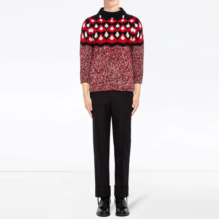 PRADA Cashmere Sweaters Men Red-2