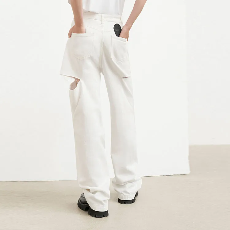 KIMHEKIM Jeans Women's White-3