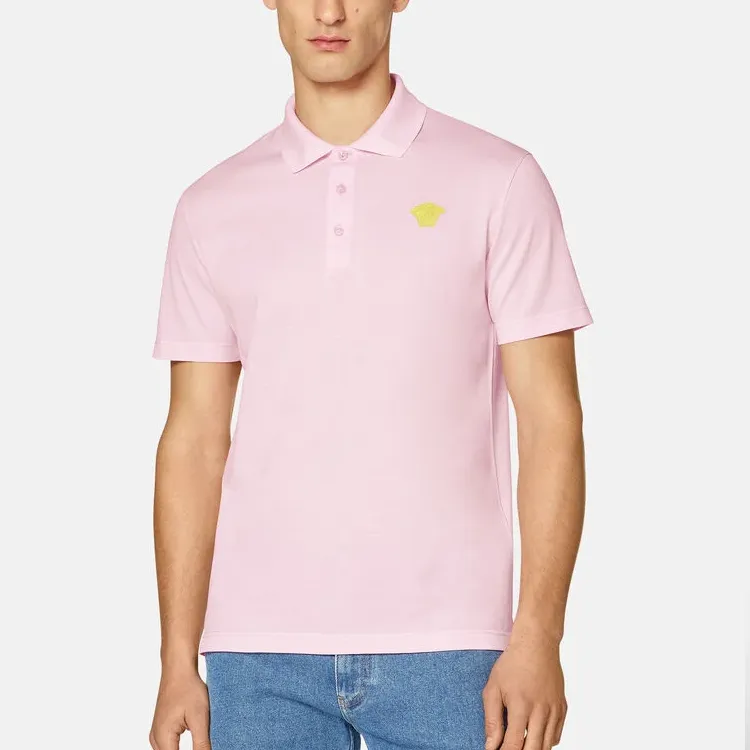 VERSACE Polo Shirts Men Pink-2