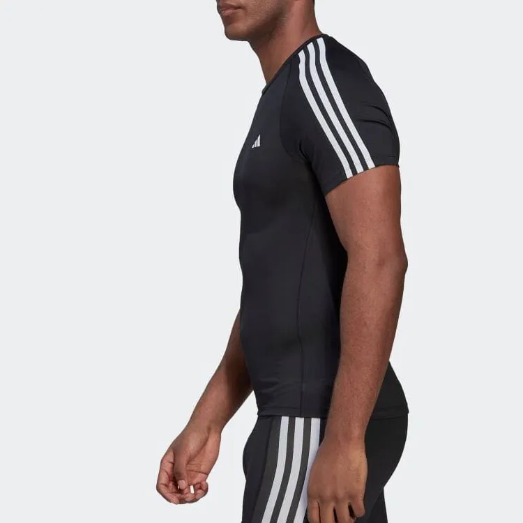 Adidas Techfit 3 Stripes Training Tee-3