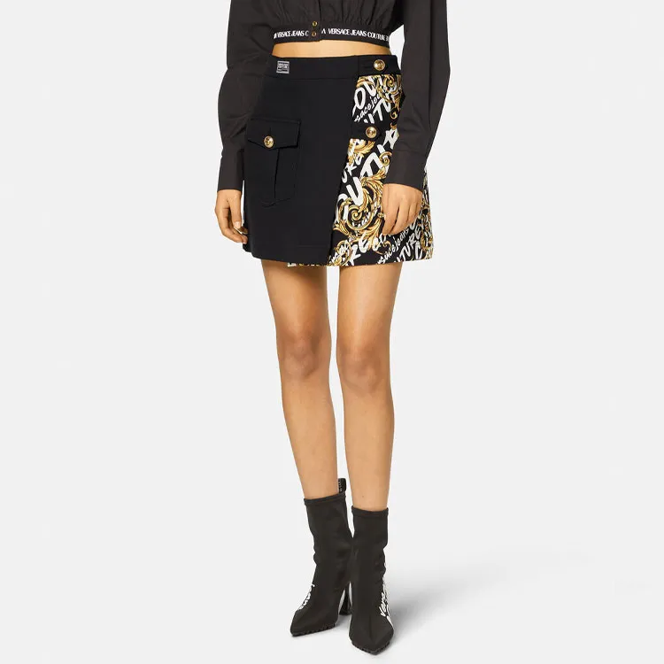 VERSACE JEANS COUTURE FW22 Skirt Women's Black-3