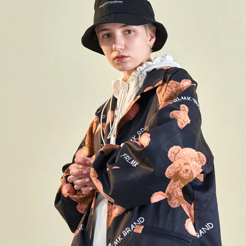 FRLMK Loose Fit Jacket Unisex Black-4