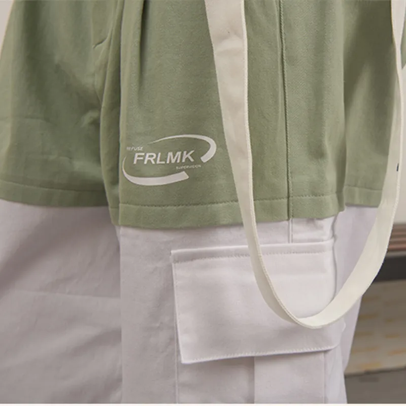 FRLMK Casual Pants Unisex Light Green-3