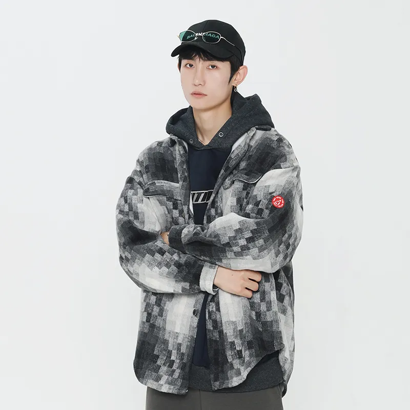 F426 Shirts Unisex Gray Black Mosaics-4