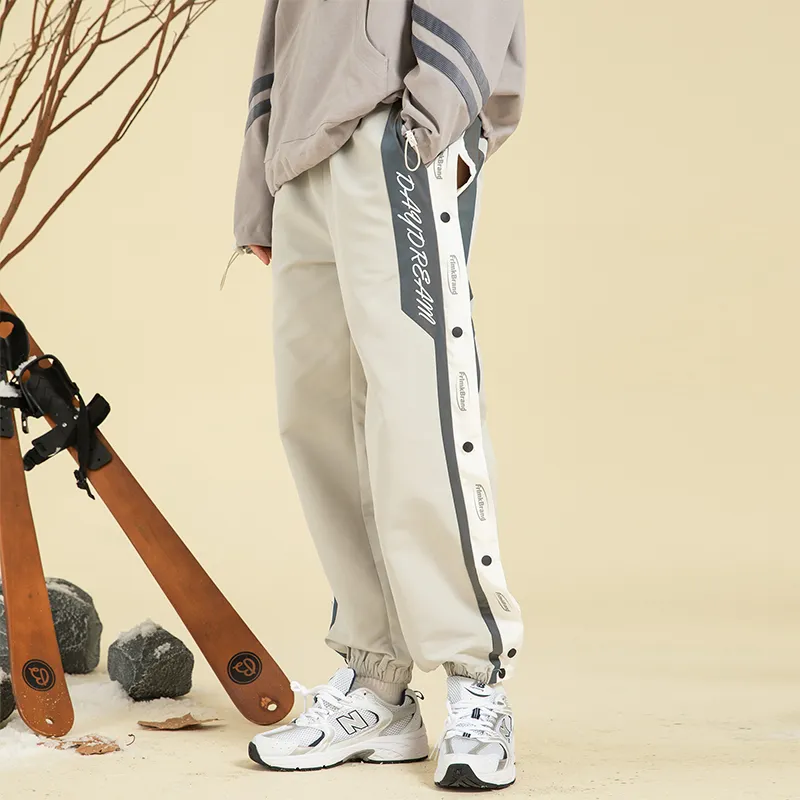 FRLMK Knitted Sweatpants Unisex Light Gray-3
