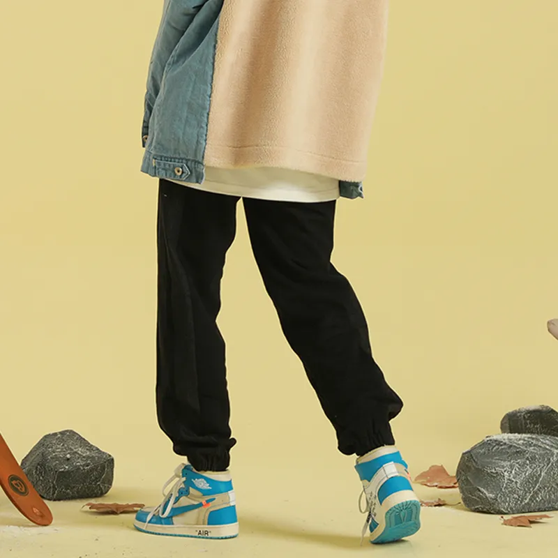 FRLMK Casual Pants Unisex Black-3