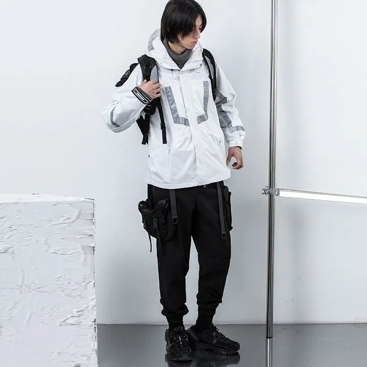 ENSHADOWER Windbreaker Jacket Men's White-4