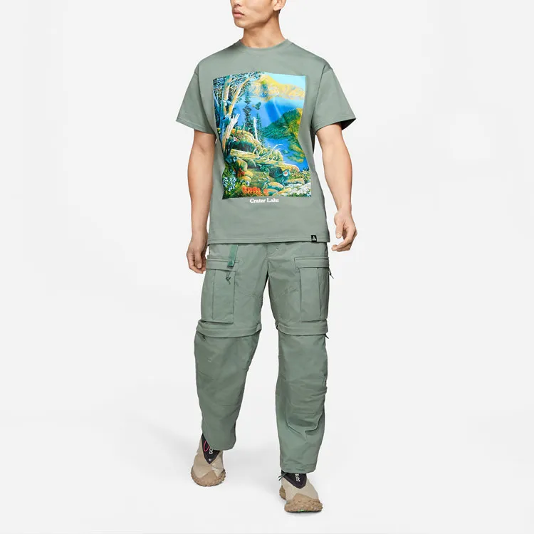 Nike ACG T Shirts Men Green-2
