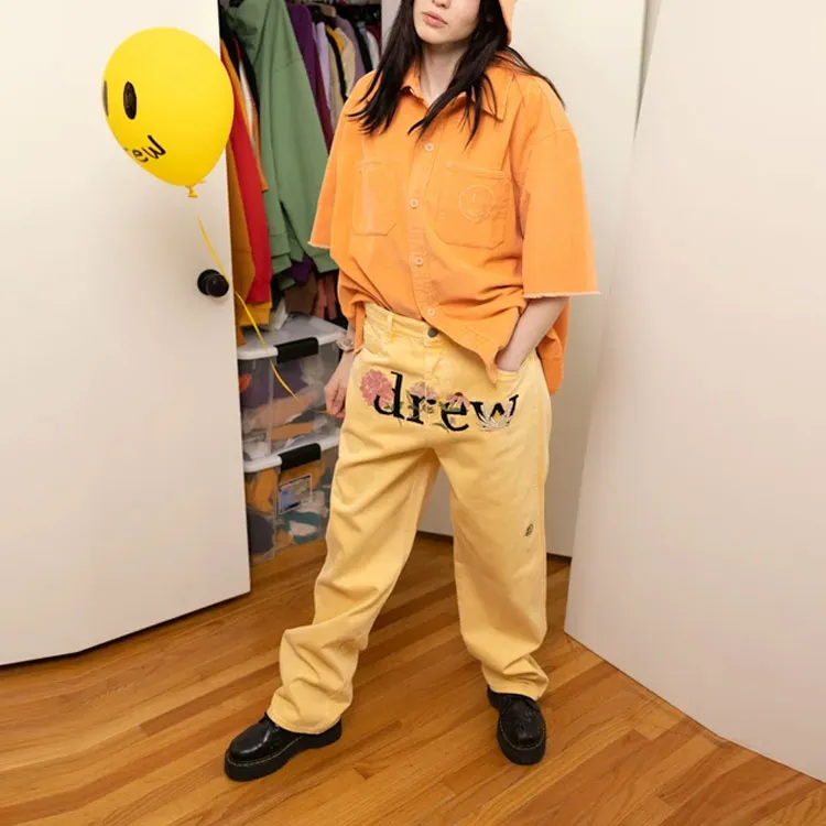 Drew House Smiley Collection Shirts Unisex Orange-6
