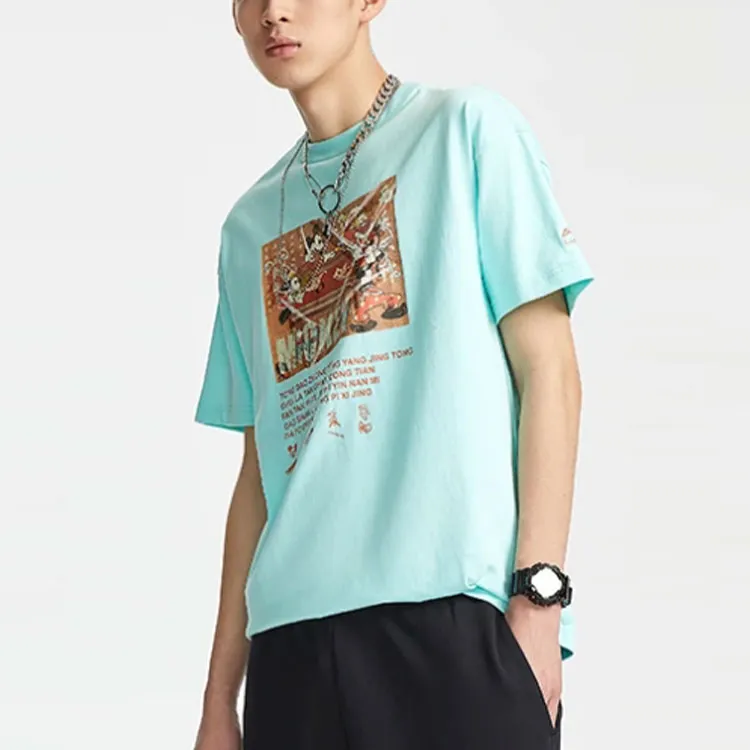 LiNing x Disney T Shirt Men's Light Blue-4