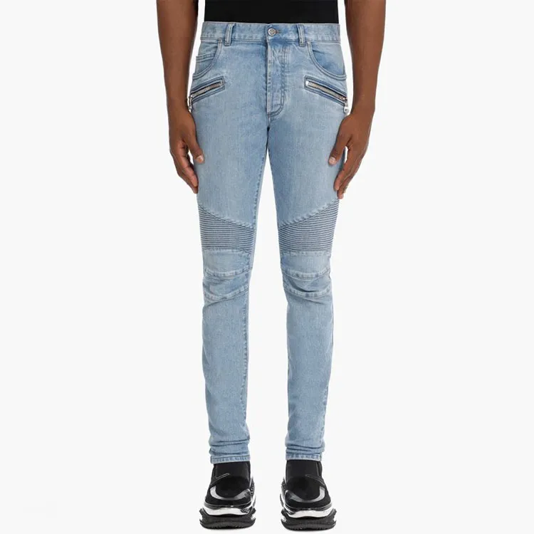 BALMAIN Jeans Men Blue-5