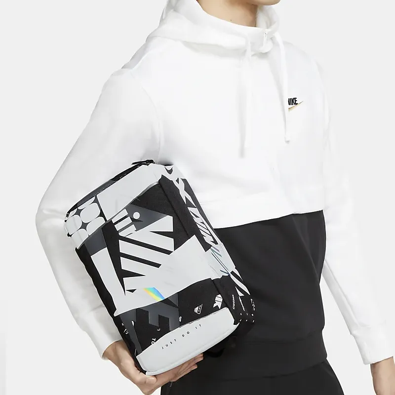 Nike Fabric Shoe Box Bag Handbags Regular Unisex Black/White-4