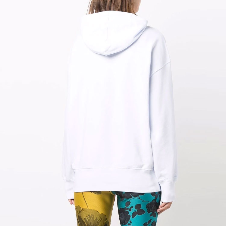 MSGM Logo Printed Drawstring Hoodie - POIZON