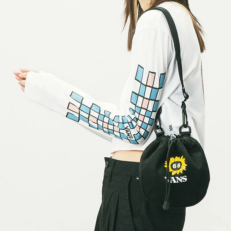 Vans Fabric Bucket Bags Shoulder Bag Crossbody Bag Regular Women's Black-3