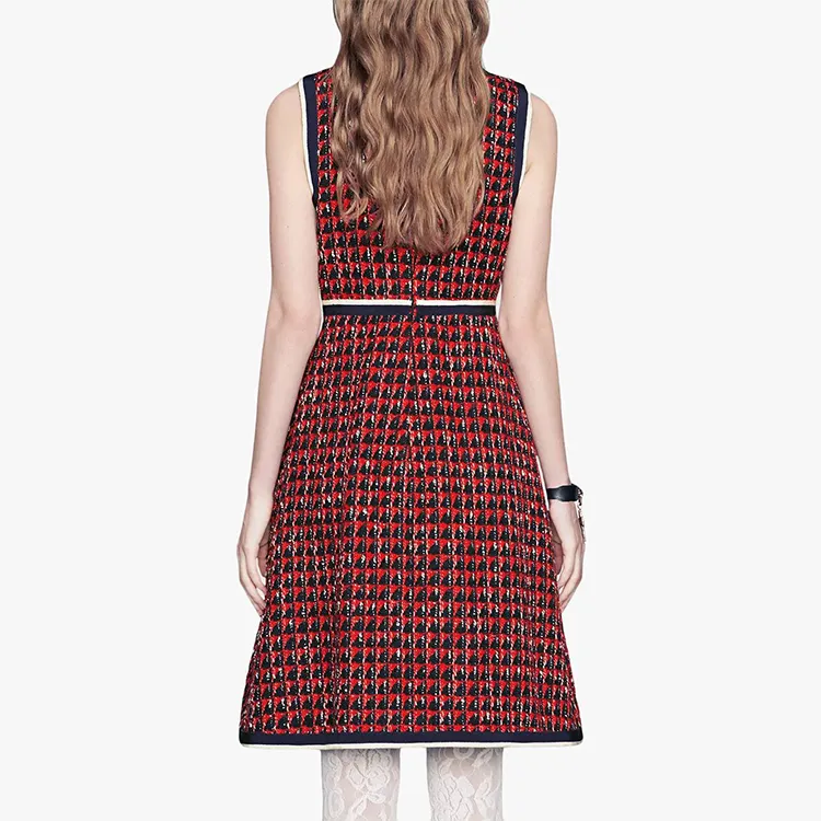 GUCCI FW21 Sleeveless Dress Women's Red-2