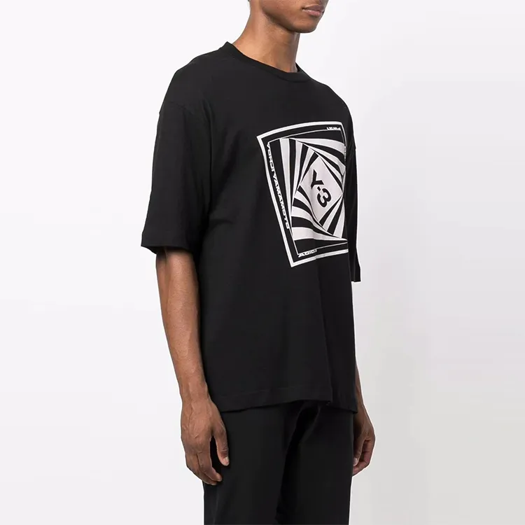 Y 3 T Shirts Men Black-3