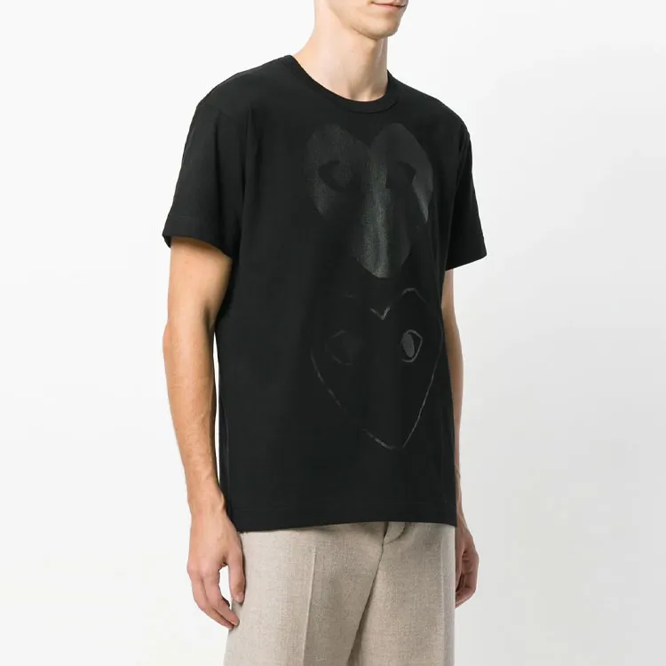 CDG Play T Shirts Men Black-3