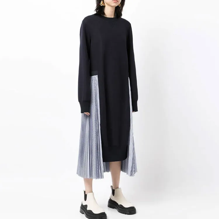 Sacai Long-Sleeved Dresses Women's Black-3