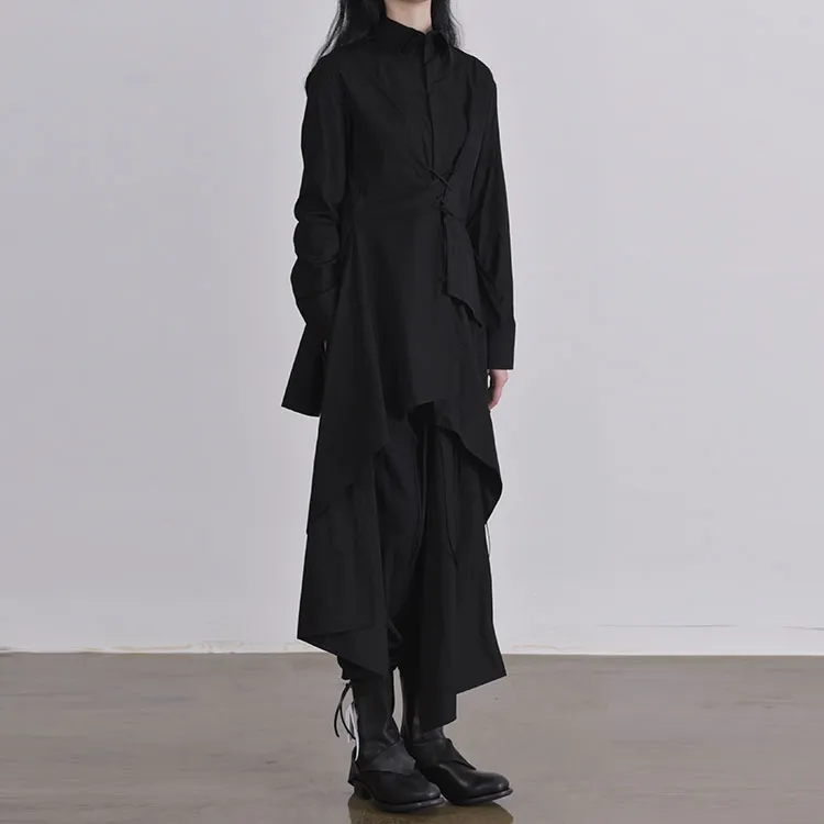 Yohji Yamamoto Asymmetric-Designed Long-Sleeved Blazer-5