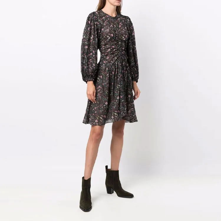 ISABEL MARANT Long-Sleeved Dresses Women's Black-2