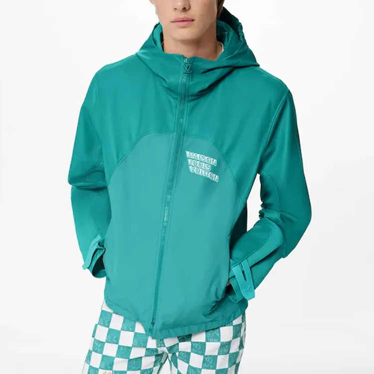 LOUIS VUITTON FW21 Leather Jacket Men's Green-2