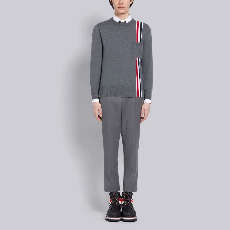 THOM BROWNE Sweaters Men Gray-2