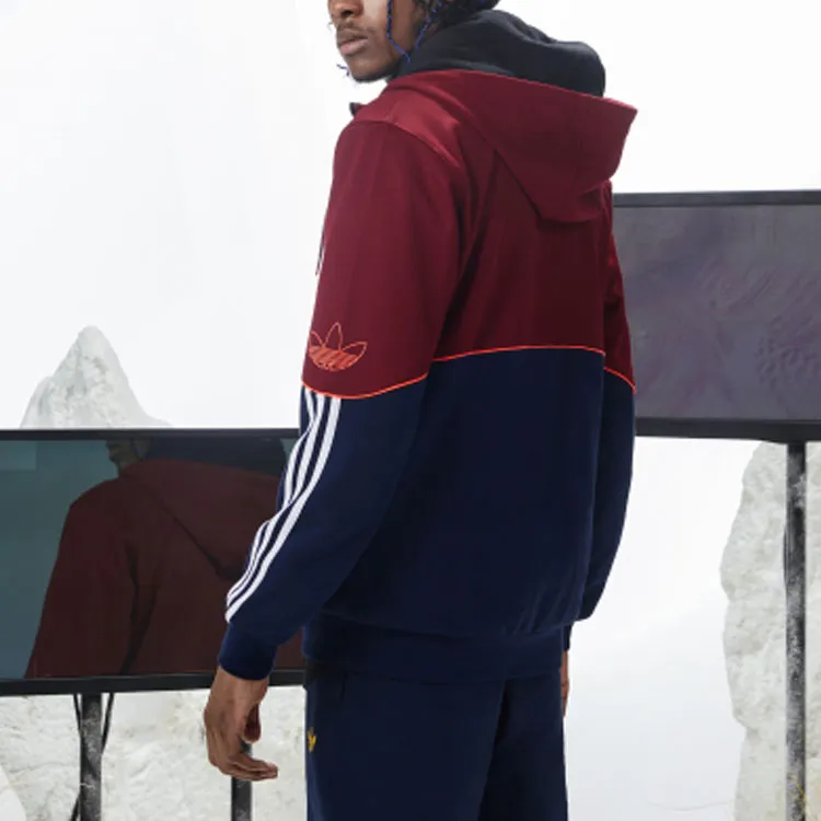Adidas Originals Jackets Men Dark Purple Red-3