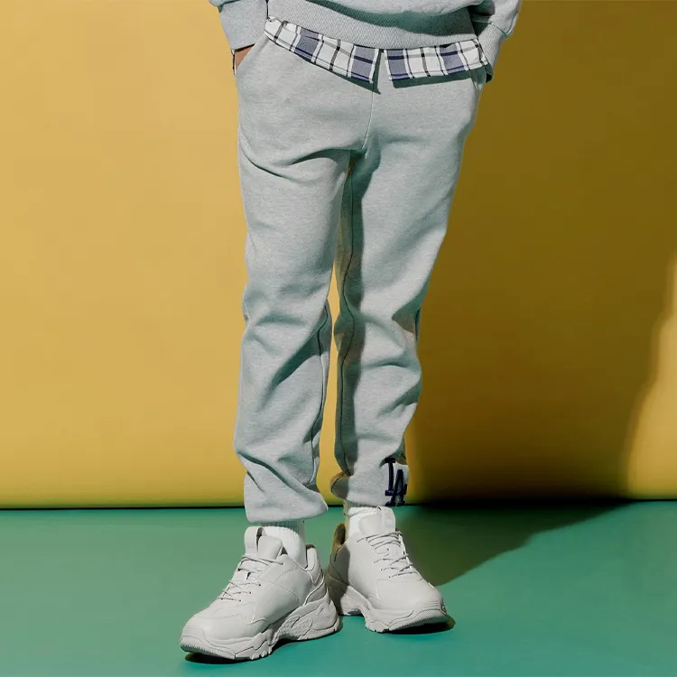 MLB Knitted Sweatpants Unisex Gray-3