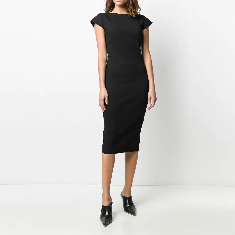 RICK OWENS Backless Cap sleeve Dress-1