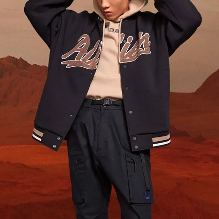 LiNing CF Tracing Baseball Jacket Unisex Black-2
