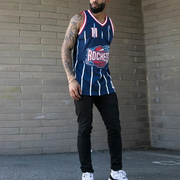 Mitchell & Ness Houston Rockets Road 2002 03 Yao Ming Swingman Jersey-8