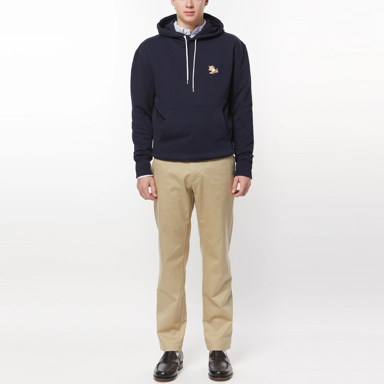 Maison Kitsune Chillax Fox Patch Classic Hoodie - POIZON