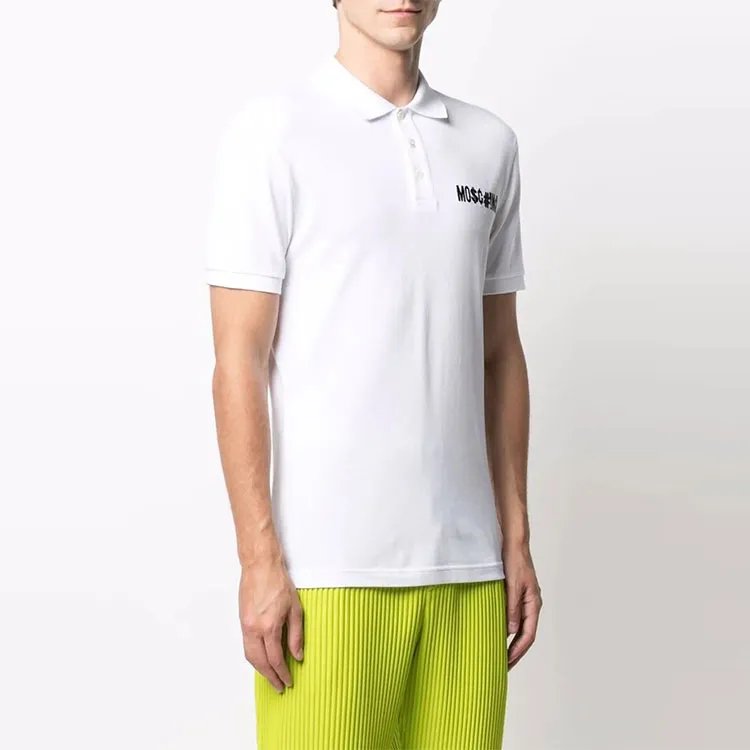 MOSCHINO Polo Shirts Men White-3