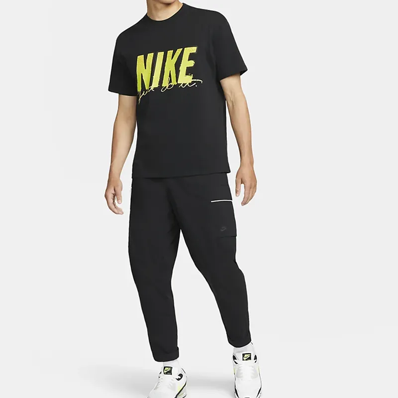 Nike T Shirts Men Black-2