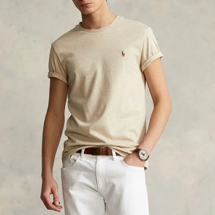 Polo Ralph Lauren SS22 T Shirt Men's Beige Yellow-1