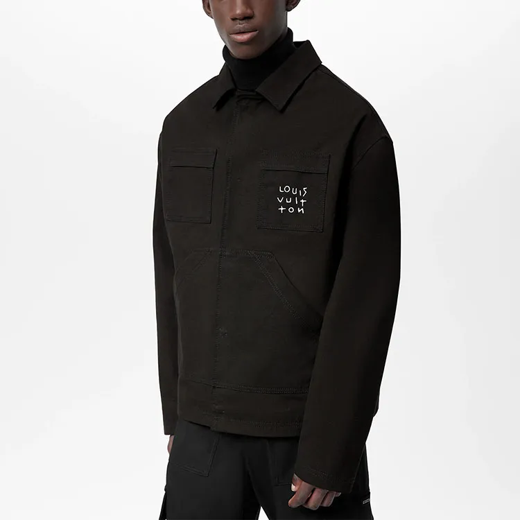 LOUIS VUITTON Shirt Men's Black-3
