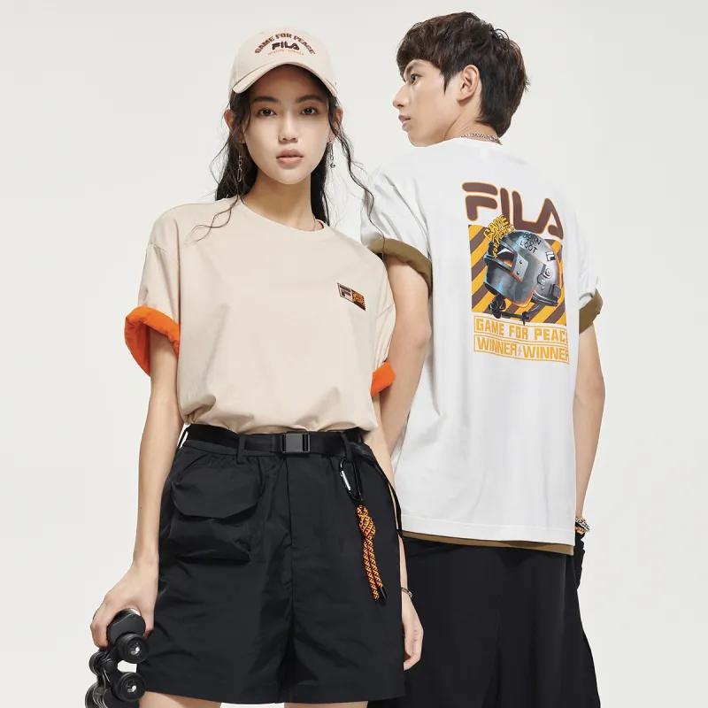 FILA T-Shirt Unisex Light Stone-2