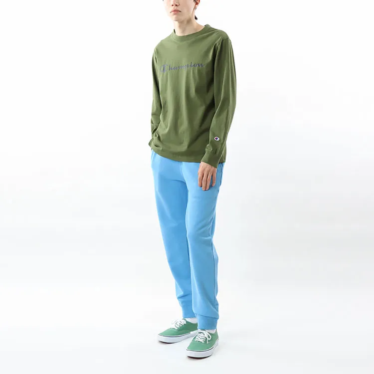 Champion Straight Long Sleeved T Shirt Japan Version Unisex-12