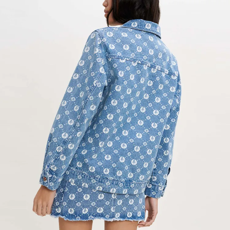 Sailor Moon X Maje X Sailor Moon Denim Jackets Women's Blue-3