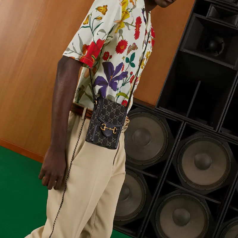 GUCCI Horsebit 1955 Cellphone Pouches-7